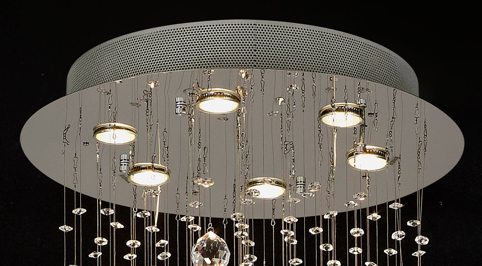 Diyas - Colorado Small Ceiling Spiral Chandelier - Luminosity Designs Ltd
