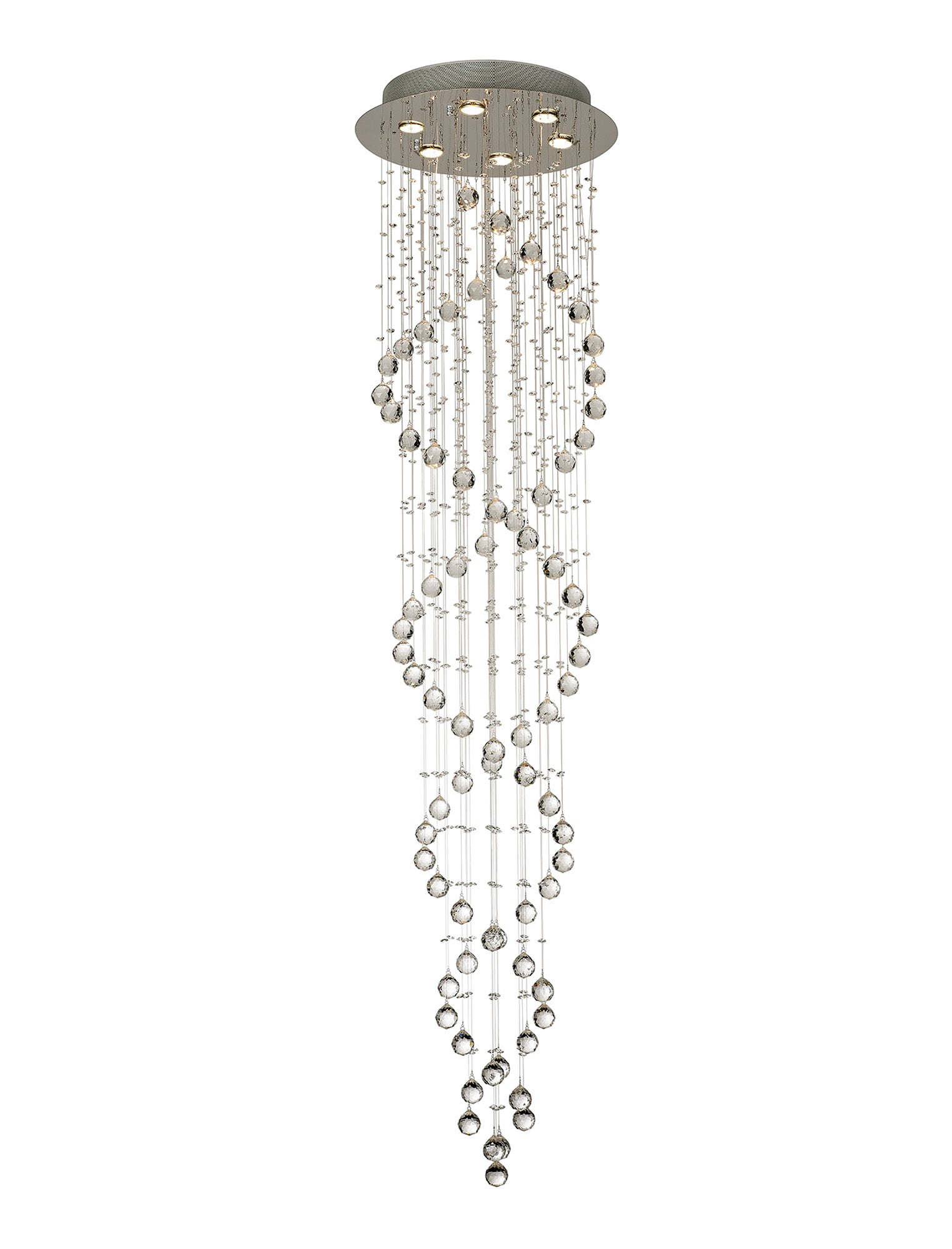 Diyas - Colorado Small Ceiling Spiral Chandelier - Luminosity Designs Ltd