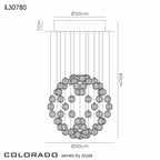 Diyas - Colorado Small Sphere Pendant - Luminosity Designs Ltd
