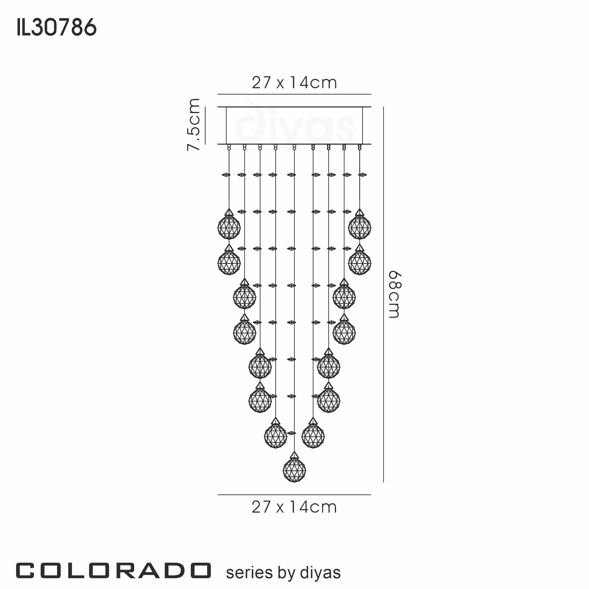 Diyas - Colorado Wall Lamp - Luminosity Designs Ltd
