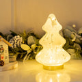 lse - Confetti Glass Battery Operated Christmas Tree with LED Lights - Luminosity Designs Ltd