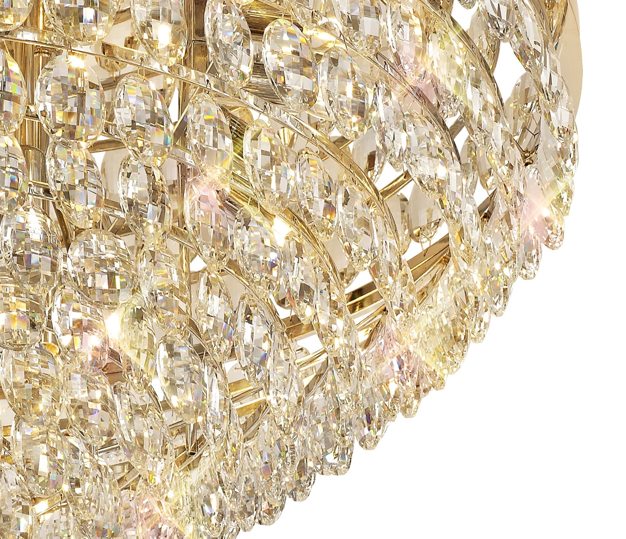 Diyas - Coniston Extra Large Flush Ceiling - Luminosity Designs Ltd