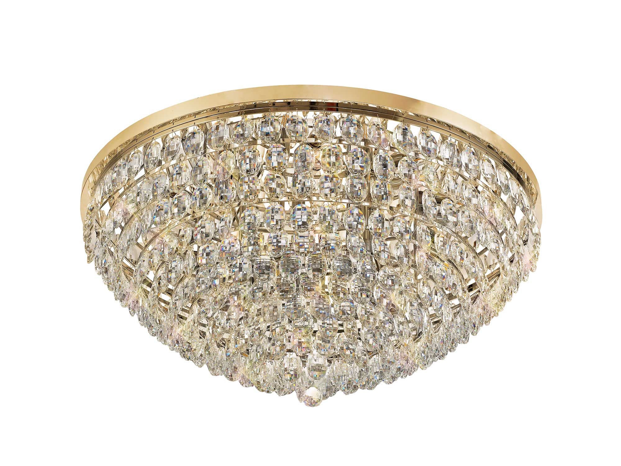 Diyas - Coniston Extra Large Flush Ceiling - Luminosity Designs Ltd