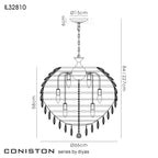 Diyas - Coniston Extra Large Pendant - Luminosity Designs Ltd