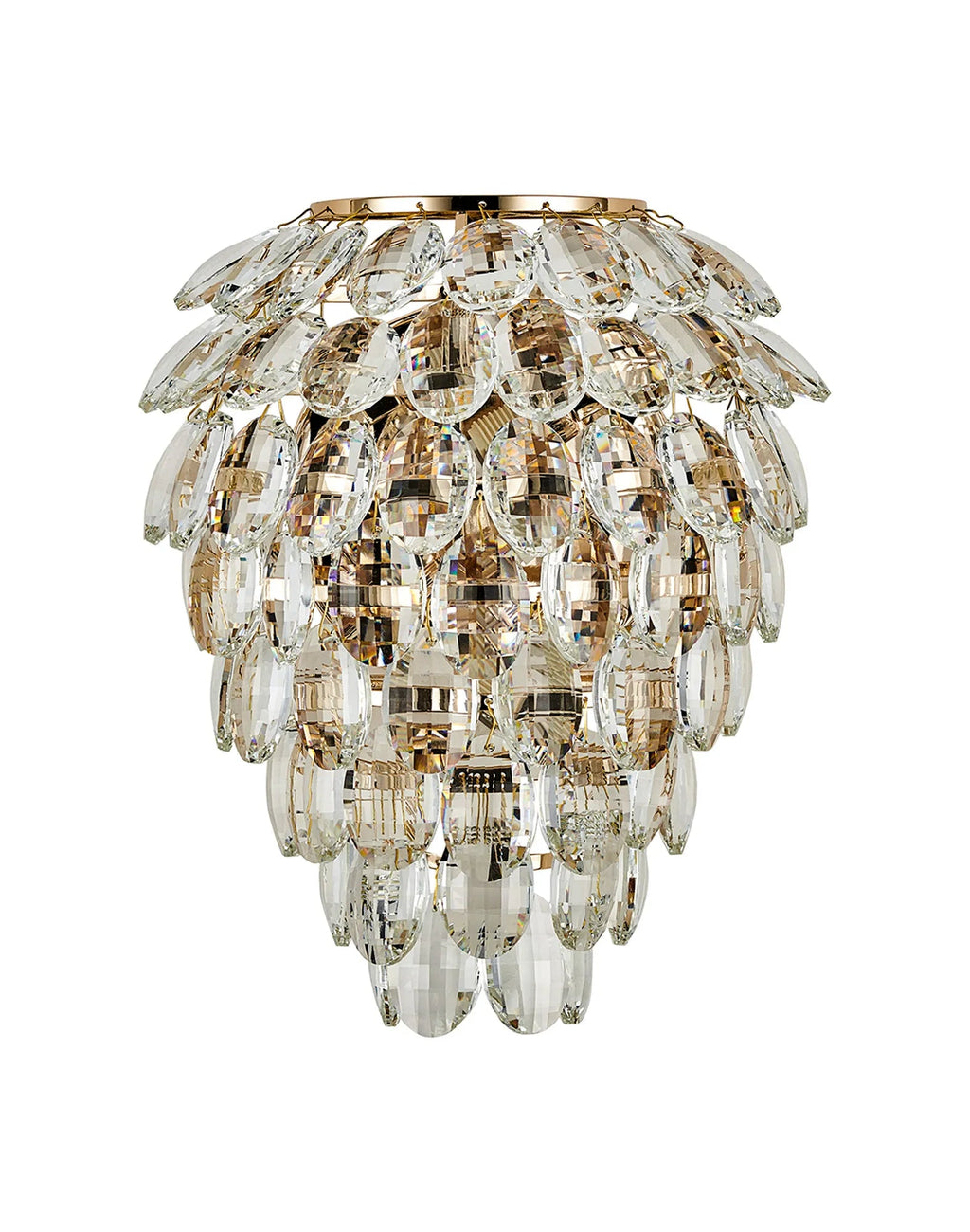 Diyas - Coniston Large Crystal IP44 Rated Bathroom Wall Light Fitting, 4 Light G9 (Diyas IL32891) - Luminosity Designs Ltd