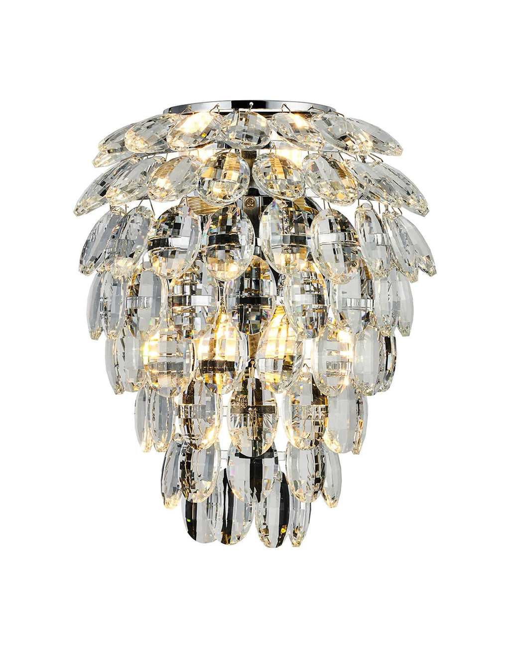 Diyas - Coniston Large Crystal IP44 Rated Bathroom Wall Light Fitting, 4 Light G9 (Diyas IL32891) - Luminosity Designs Ltd
