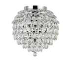 Diyas - Coniston Large Crystal IP44 Rated Flush Bathroom Light Fitting, 8 Light G9 (Diyas IL32894) - Luminosity Designs Ltd
