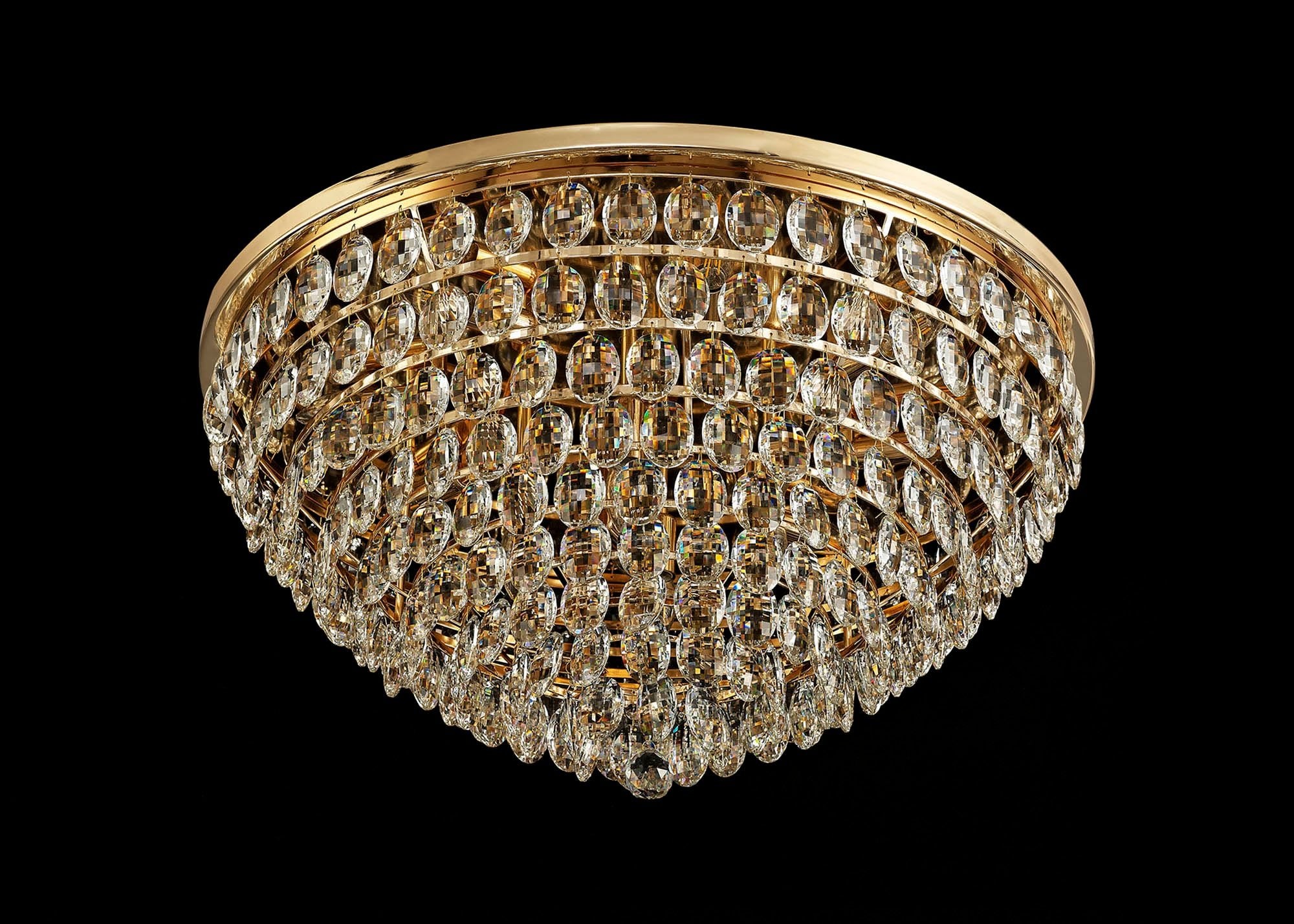 Diyas - Coniston Large Flush Ceiling Light - Luminosity Designs Ltd