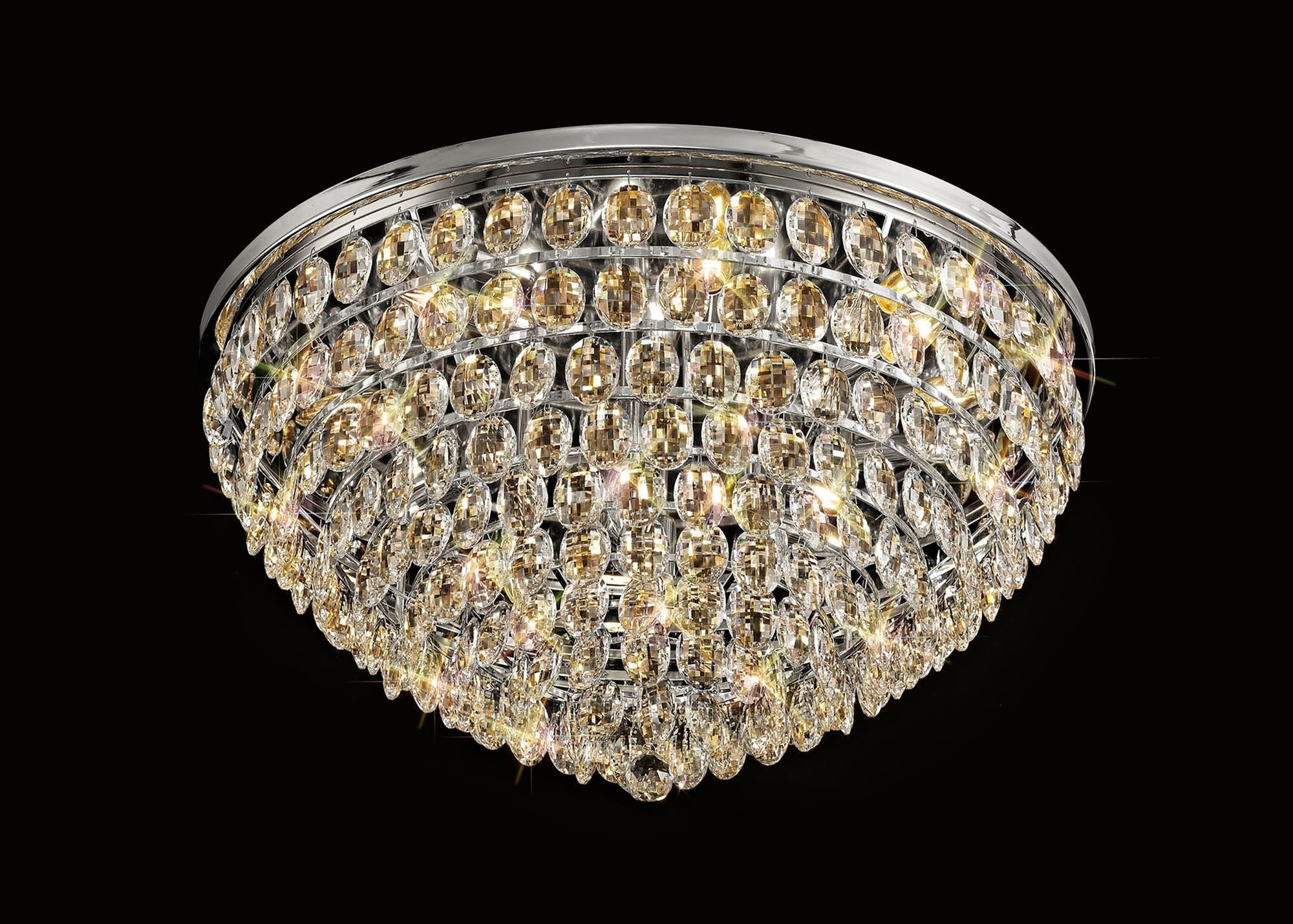 Diyas - Coniston Large Flush Ceiling Light - Luminosity Designs Ltd