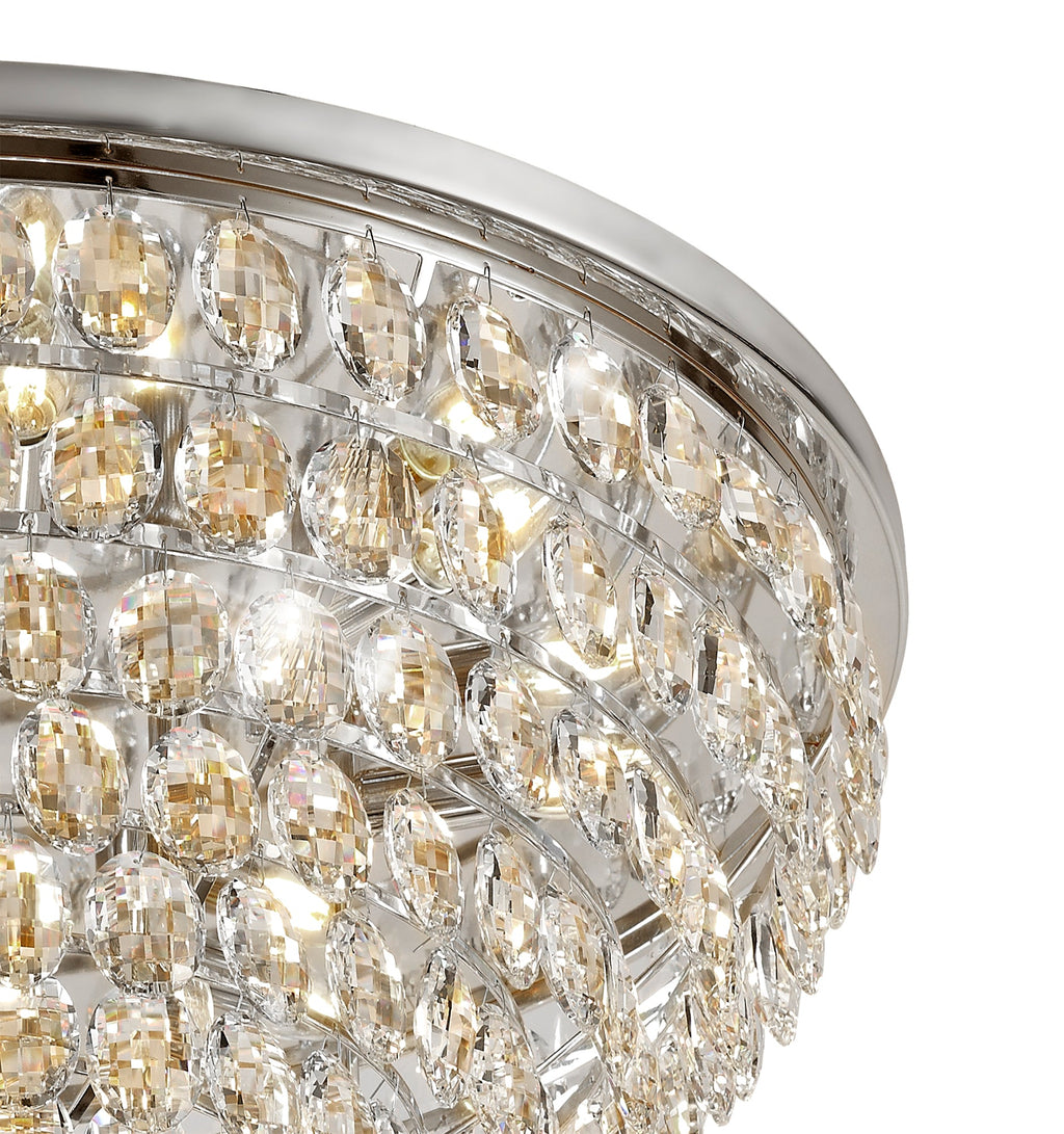 Diyas - Coniston Large Flush Ceiling Light - Luminosity Designs Ltd