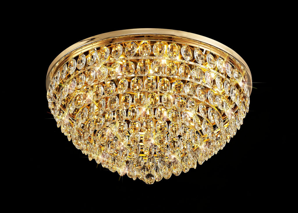Diyas - Coniston Large Flush Ceiling Light - Luminosity Designs Ltd