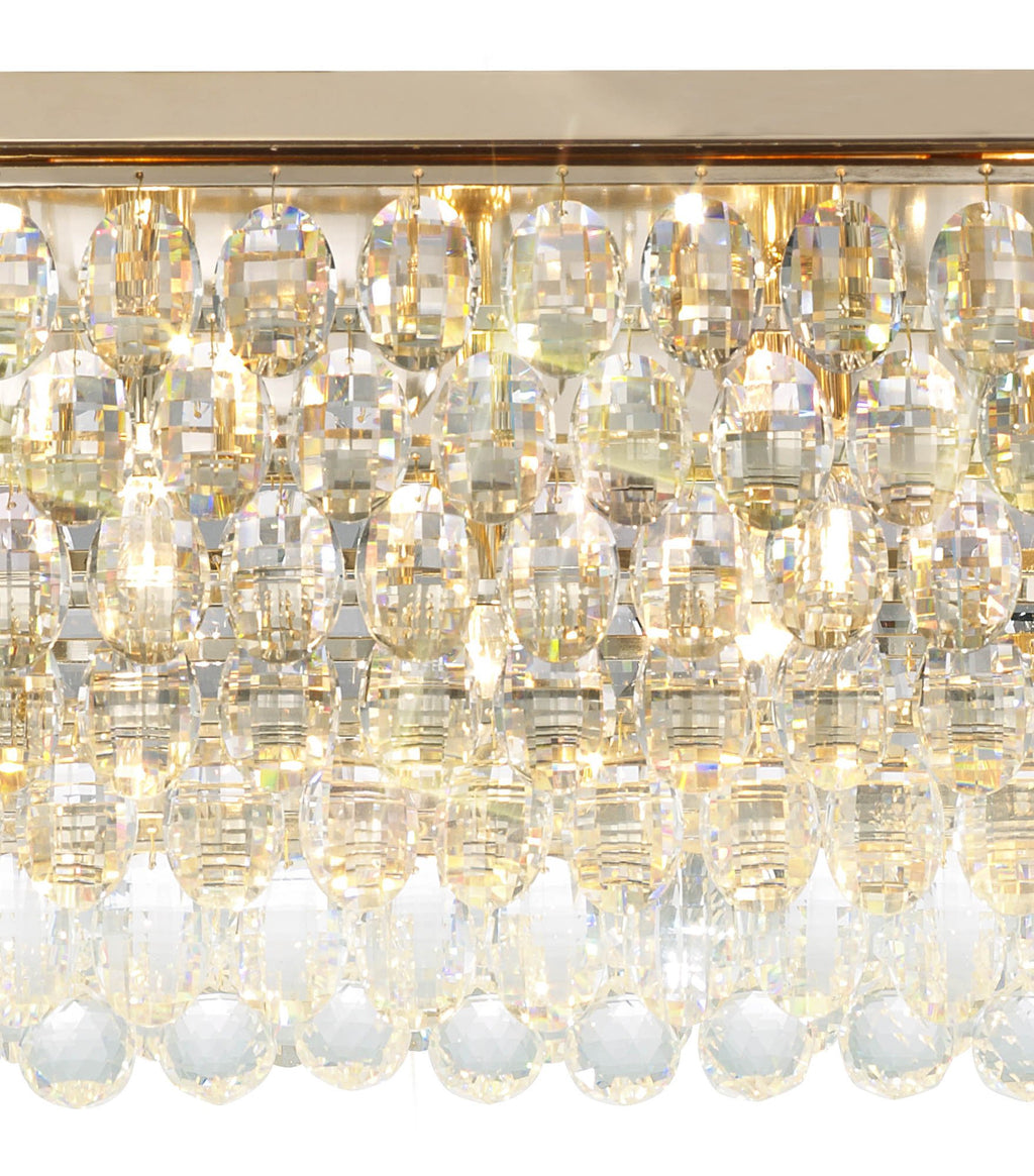 Diyas - Coniston Linear Flush Ceiling - Luminosity Designs Ltd