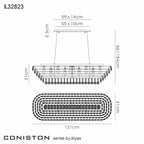 Diyas - Coniston Linear Pendant - Luminosity Designs Ltd