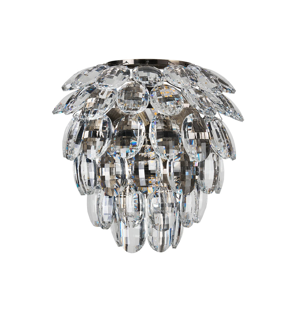 Diyas - Coniston Small Crystal IP44 Rated Bathroom Wall Light Fitting, 2 Light G9 (Diyas IL32895) - Luminosity Designs Ltd