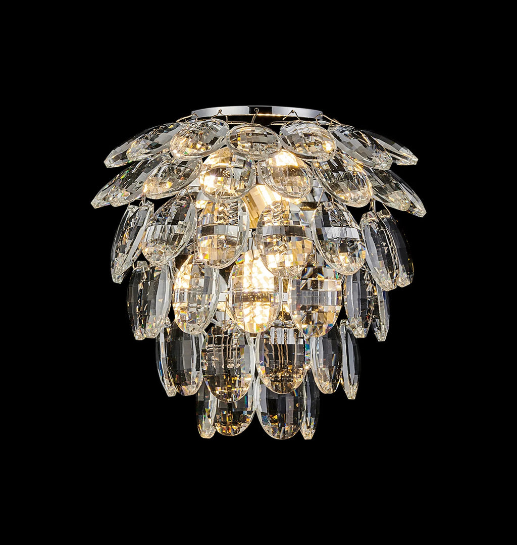 Diyas - Coniston Small Crystal IP44 Rated Bathroom Wall Light Fitting, 2 Light G9 (Diyas IL32895) - Luminosity Designs Ltd