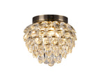 Diyas - Coniston Small Crystal IP44 Rated Flush Bathroom Light Fitting, 3 Light G9 (Diyas IL32897) - Luminosity Designs Ltd