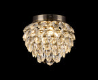 Diyas - Coniston Small Crystal IP44 Rated Flush Bathroom Light Fitting, 3 Light G9 (Diyas IL32897) - Luminosity Designs Ltd