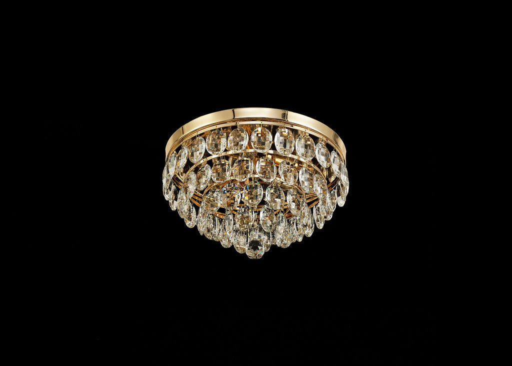 Diyas - Coniston Small Flush Ceiling - Luminosity Designs Ltd