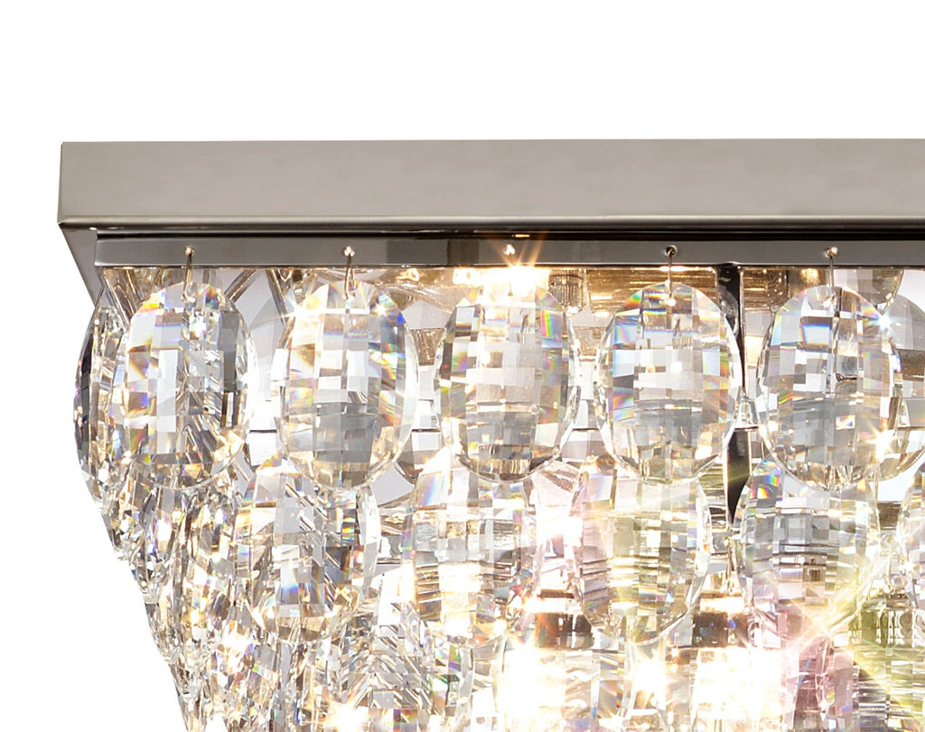 Diyas - Coniston Small Linear Flush Ceiling Light - Luminosity Designs Ltd