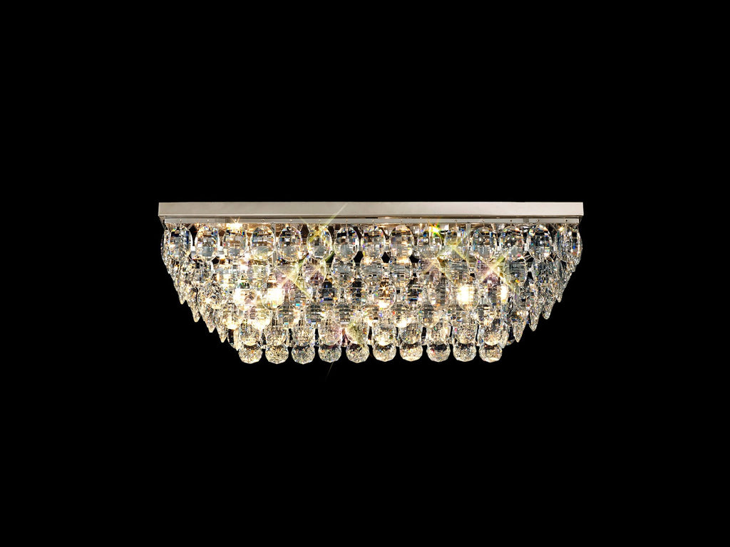 Diyas - Coniston Small Linear Flush Ceiling Light - Luminosity Designs Ltd