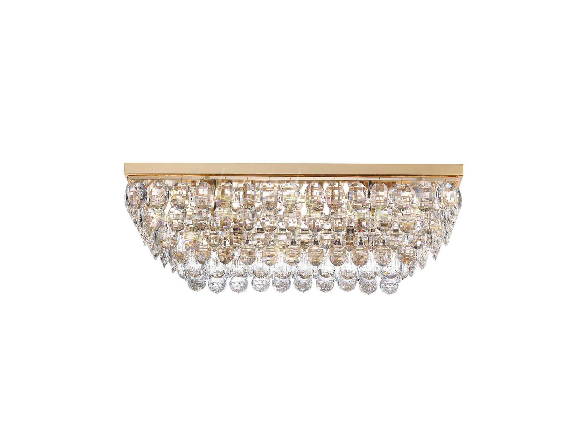 Diyas - Coniston Small Linear Flush Ceiling Light - Luminosity Designs Ltd