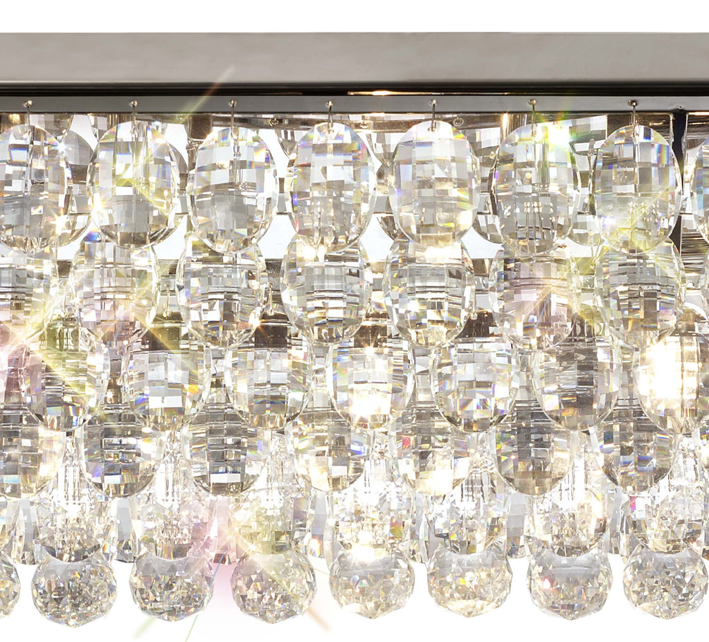 Diyas - Coniston Small Linear Flush Ceiling Light - Luminosity Designs Ltd