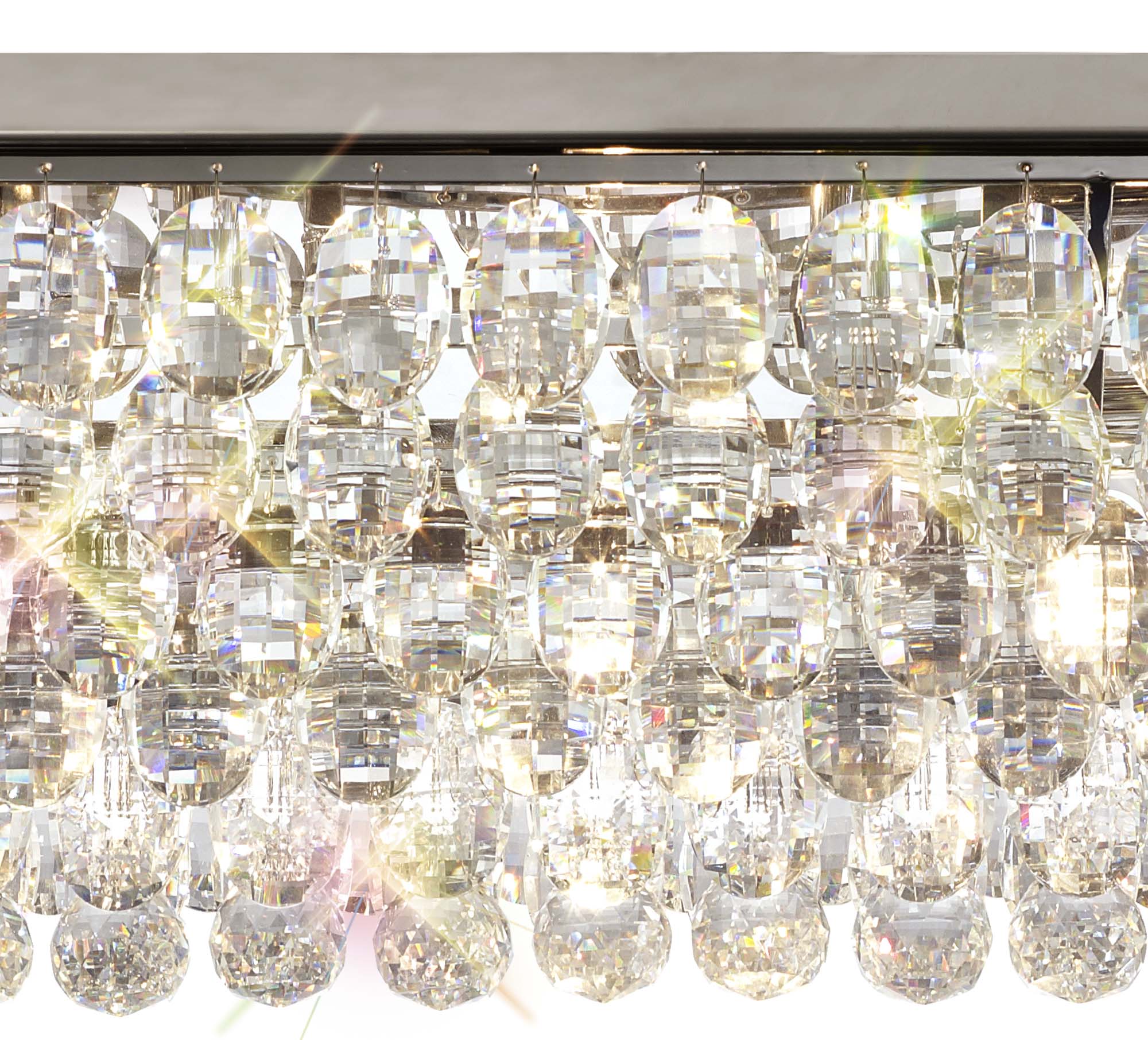 Diyas - Coniston Small Linear Flush Ceiling Light - Luminosity Designs Ltd