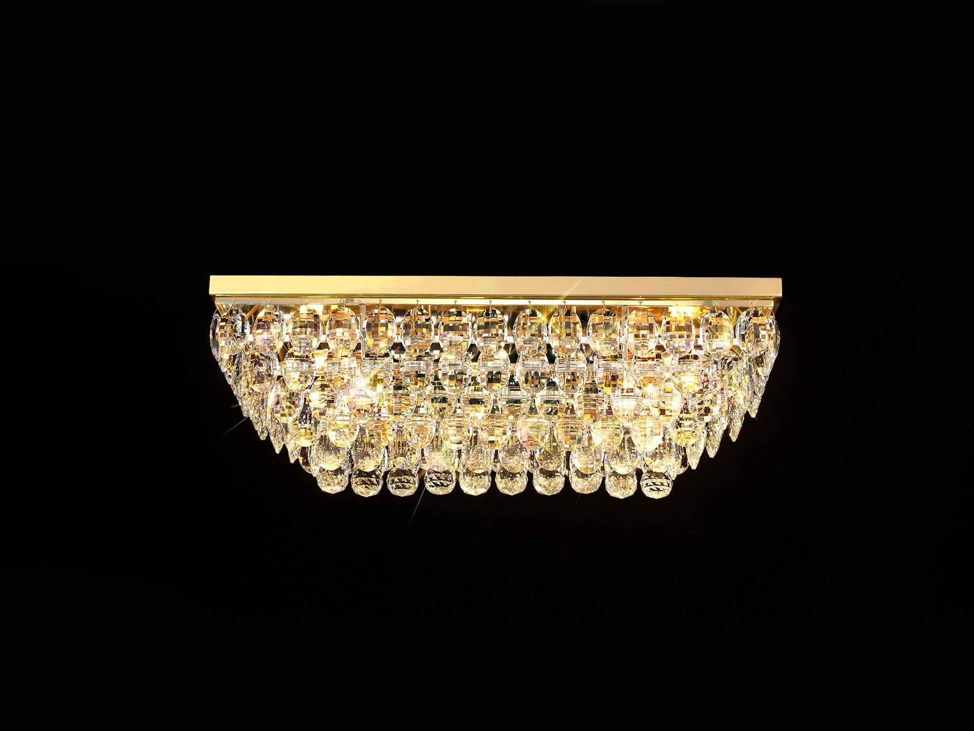 Diyas - Coniston Small Linear Flush Ceiling Light - Luminosity Designs Ltd