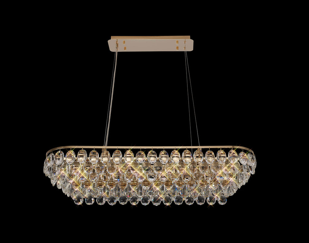 Diyas - Coniston Small Linear Pendant - Luminosity Designs Ltd