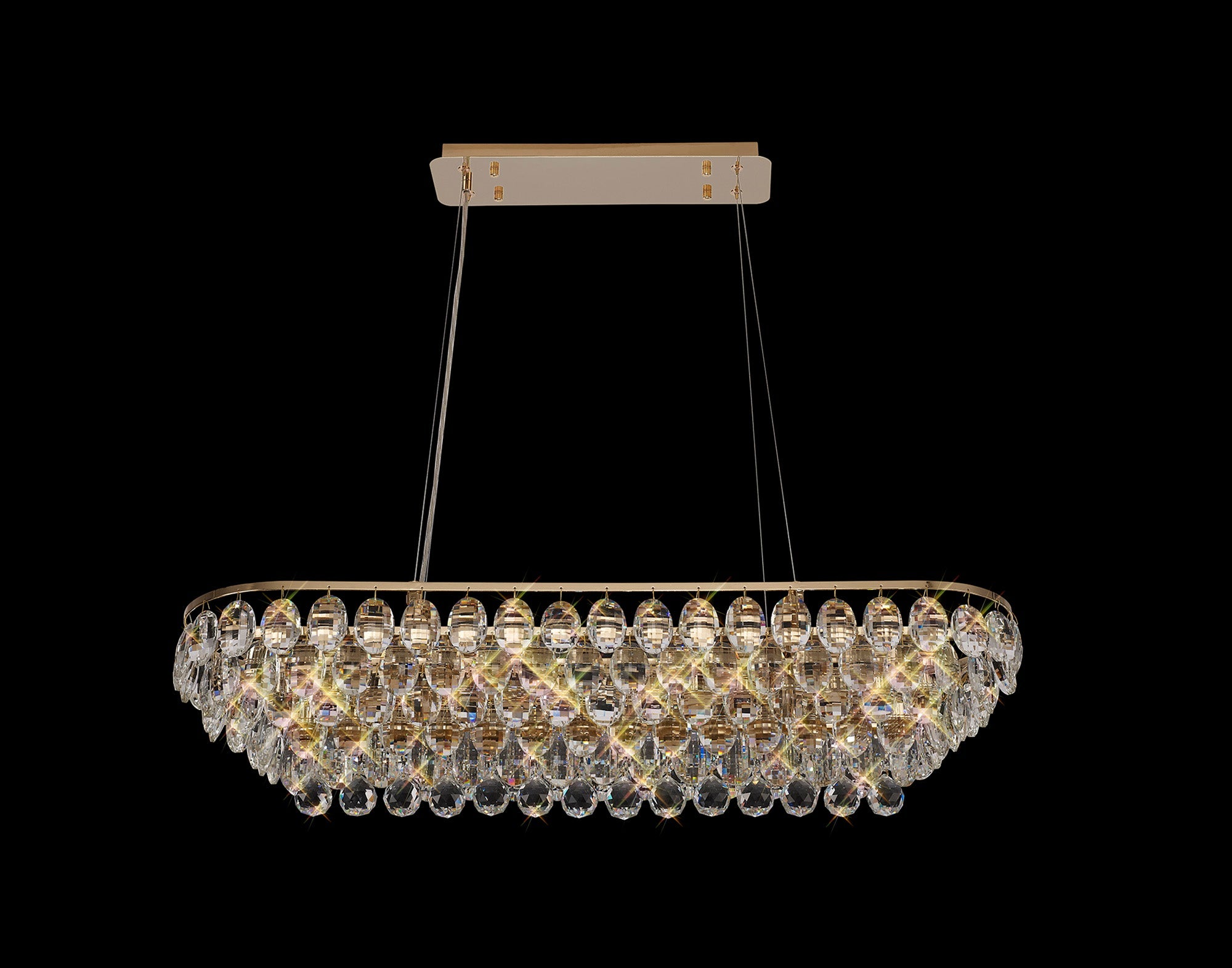 Diyas - Coniston Small Linear Pendant - Luminosity Designs Ltd