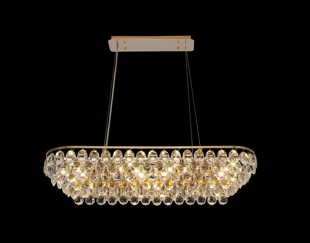 Diyas - Coniston Small Linear Pendant - Luminosity Designs Ltd
