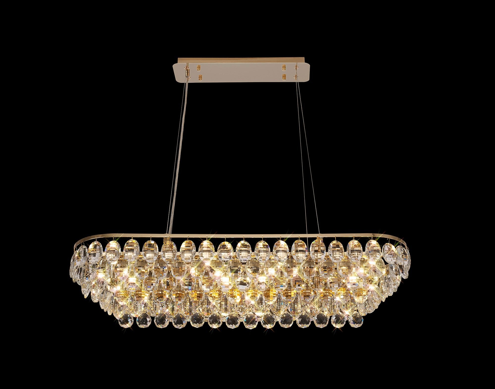 Diyas - Coniston Small Linear Pendant - Luminosity Designs Ltd