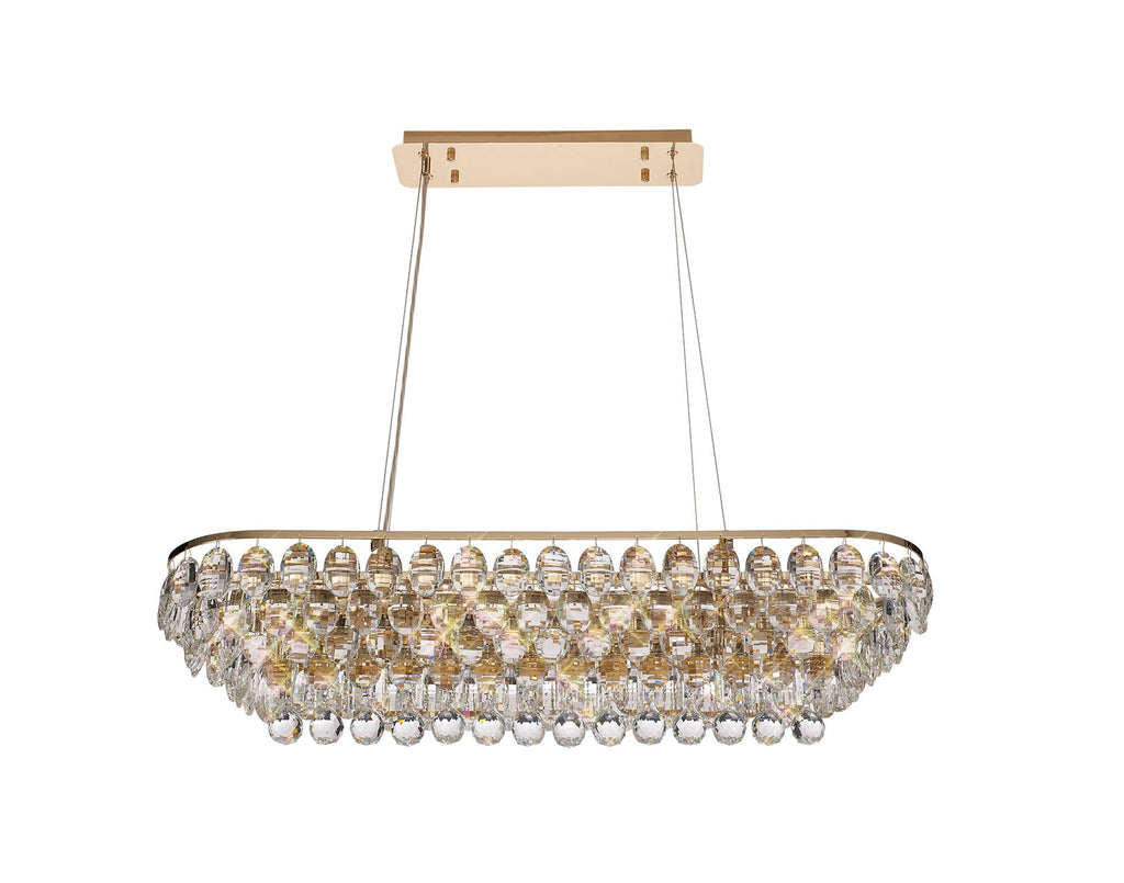 Diyas - Coniston Small Linear Pendant - Luminosity Designs Ltd