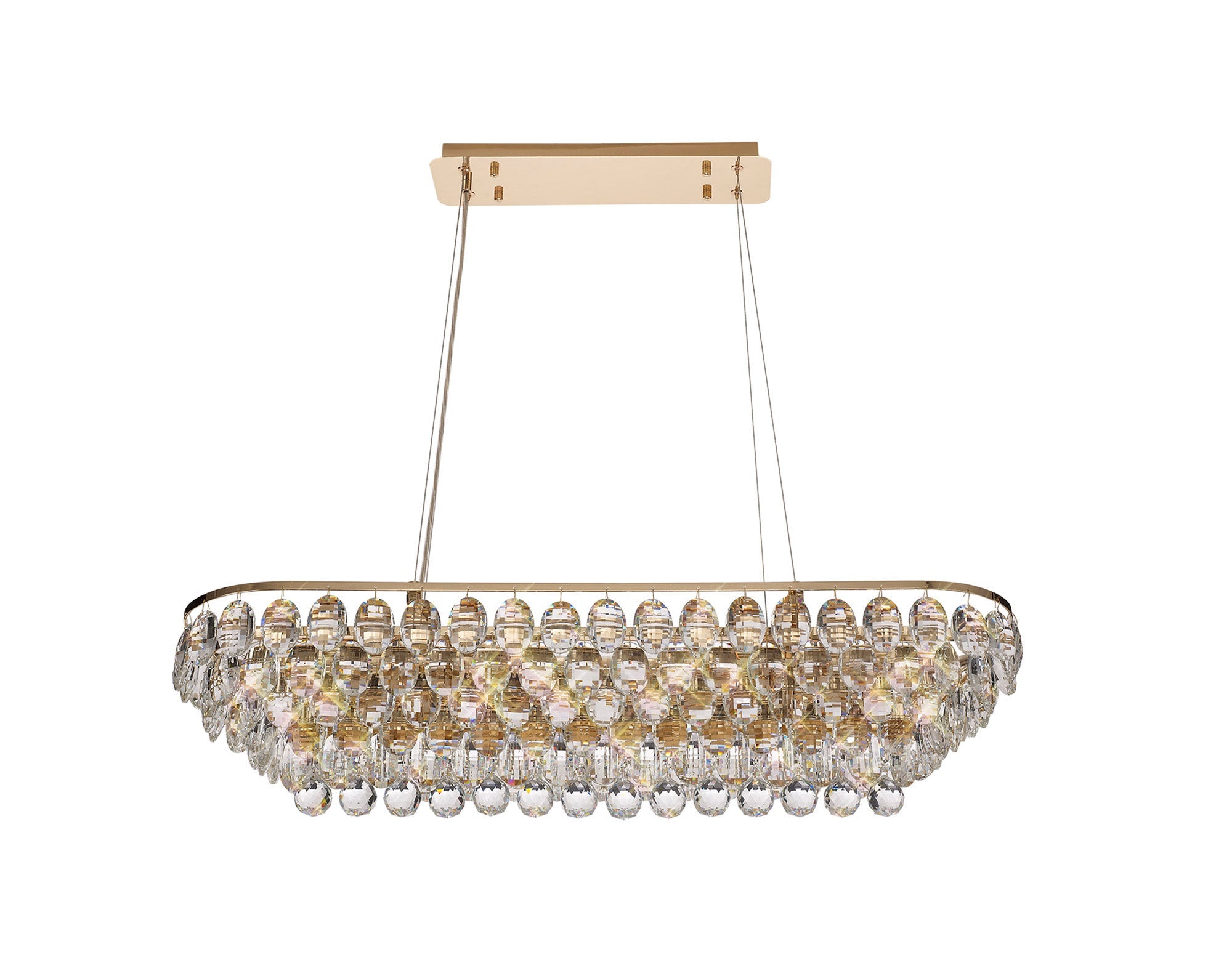 Diyas - Coniston Small Linear Pendant - Luminosity Designs Ltd