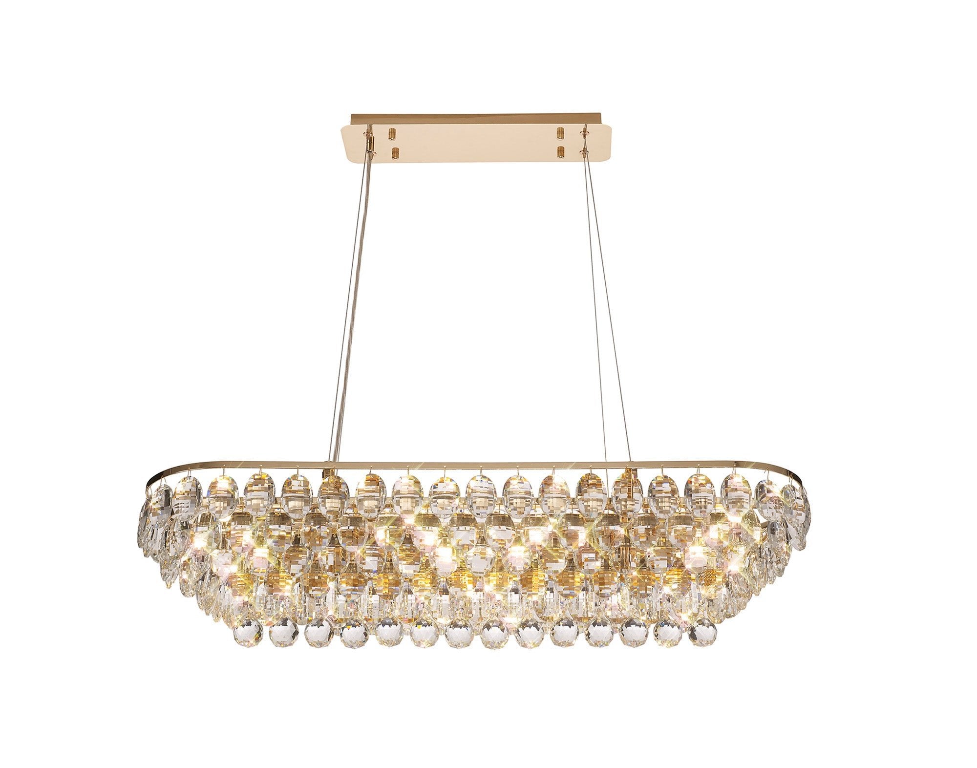 Diyas - Coniston Small Linear Pendant - Luminosity Designs Ltd