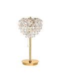 Diyas - Coniston Table Lamp with Faceted Crystal Droplets in a Morroccan Style - Luminosity Designs Ltd