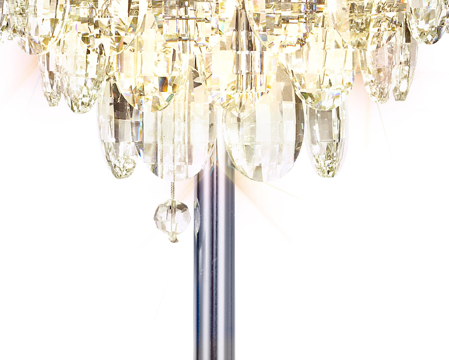 Coniston Table Lamp with Faceted Crystal Droplets in a Morroccan Style