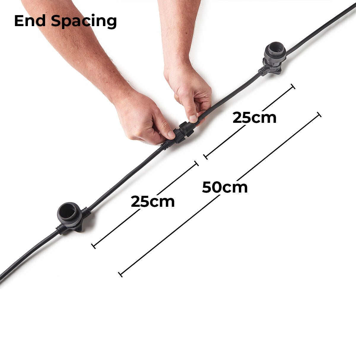 Connect Pro - Connectable Commercial Outdoor FESTOON Belt only - Luminosity Designs Ltd