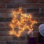 Connect Pro - Connectable Domestic Grade Outdoor Wire Cluster Star Motif - Luminosity Designs Ltd