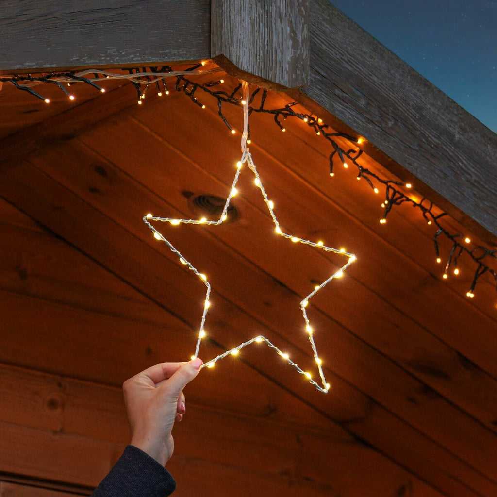 Connect Pro - Connectable Domestic Grade Outdoor Wire Star Motif - Luminosity Designs Ltd