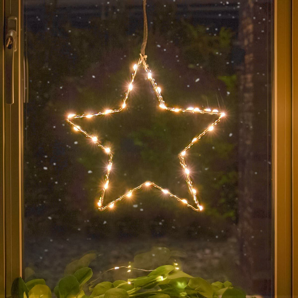 Connect Pro - Connectable Domestic Grade Outdoor Wire Star Motif - Luminosity Designs Ltd