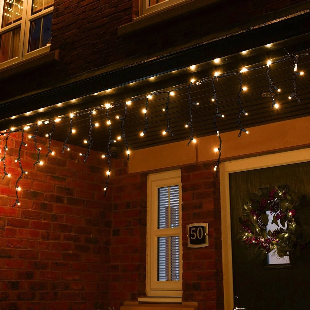 Connect Pro - Connectable Professional Grade Outdoor Christmas Icicle Lights - Static