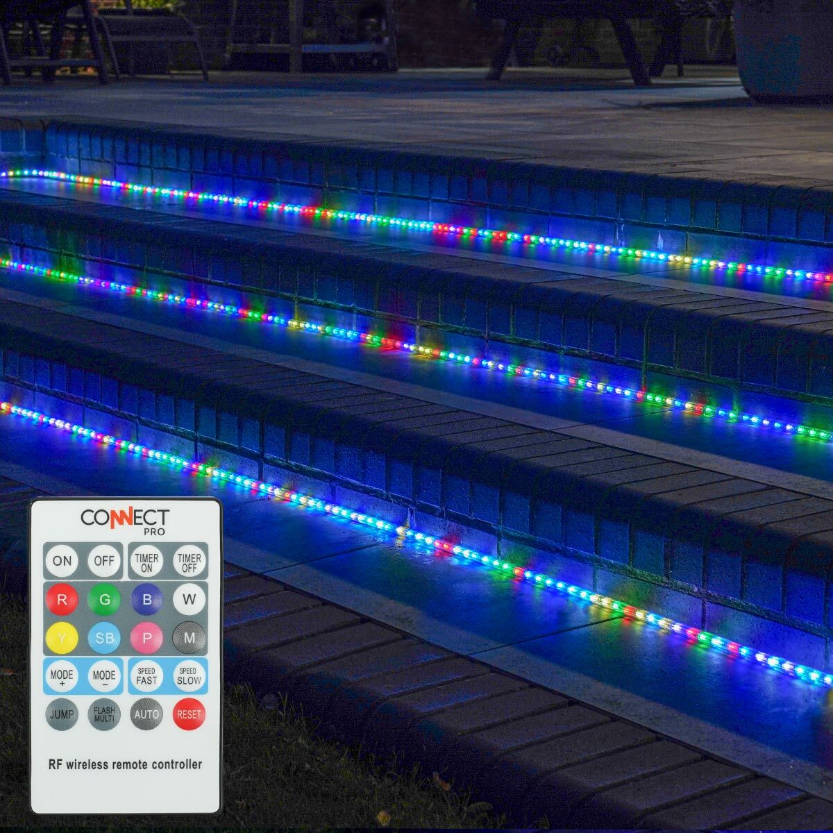 Connect Pro - Connectable Professional Grade Outdoor Rope Lighting - Colour Selectable - Luminosity Designs Ltd