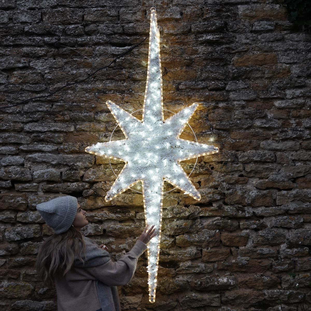 Connect Pro - ConnectPro® 2m Aluminium Outdoor Christmas North Star - Luminosity Designs Ltd