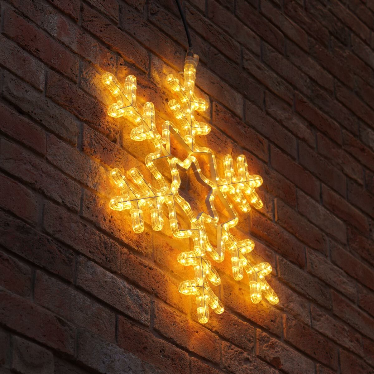 Connect Pro - ConnectPro® 63cm Outdoor Rope Light Snowflake Christmas Silhouette, Connectable - Luminosity Designs Ltd
