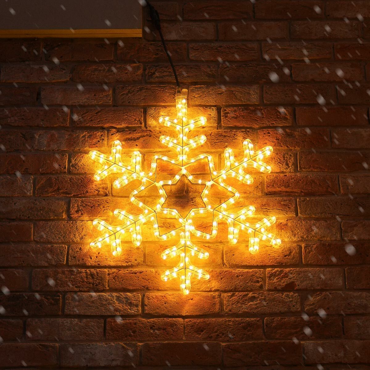 Connect Pro - ConnectPro® 63cm Outdoor Rope Light Snowflake Christmas Silhouette, Connectable - Luminosity Designs Ltd