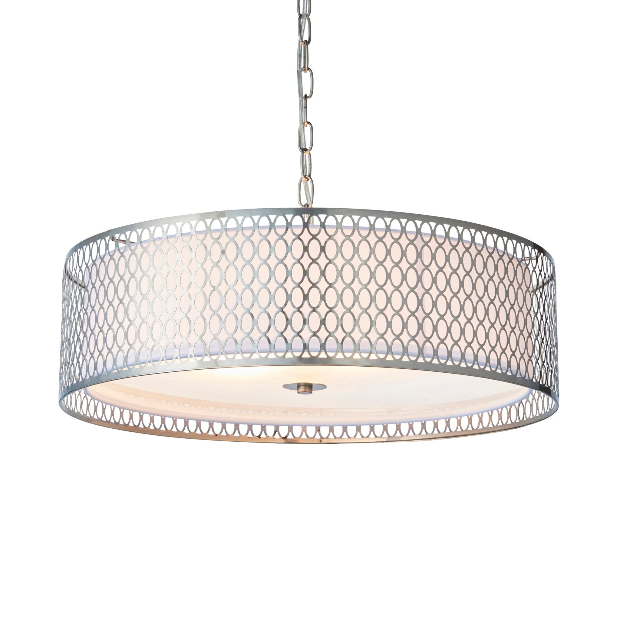 Endon - Cordero Ceiling Pendant Light Fitting with Shade, Diffuser and Metal Honeycomb Trim - Luminosity Designs Ltd