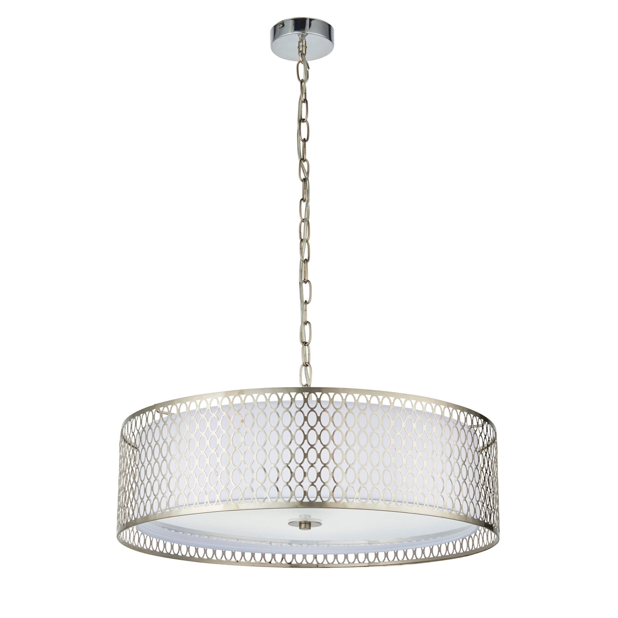 Endon - Cordero Ceiling Pendant Light Fitting with Shade, Diffuser and Metal Honeycomb Trim - Luminosity Designs Ltd