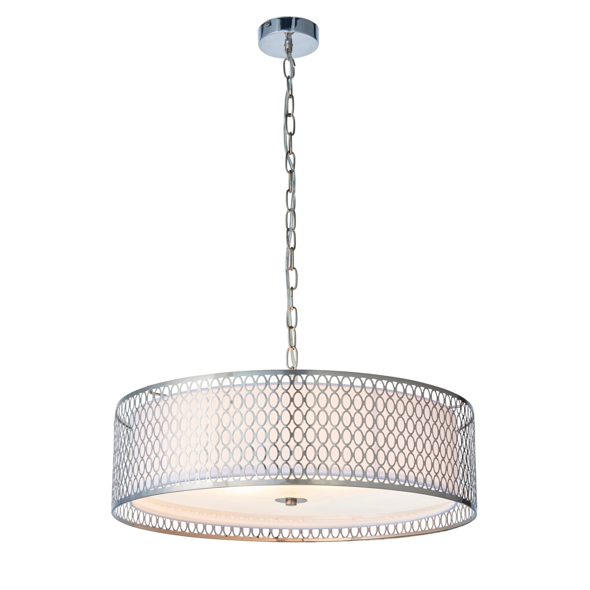 Endon - Cordero Ceiling Pendant Light Fitting with Shade, Diffuser and Metal Honeycomb Trim - Luminosity Designs Ltd