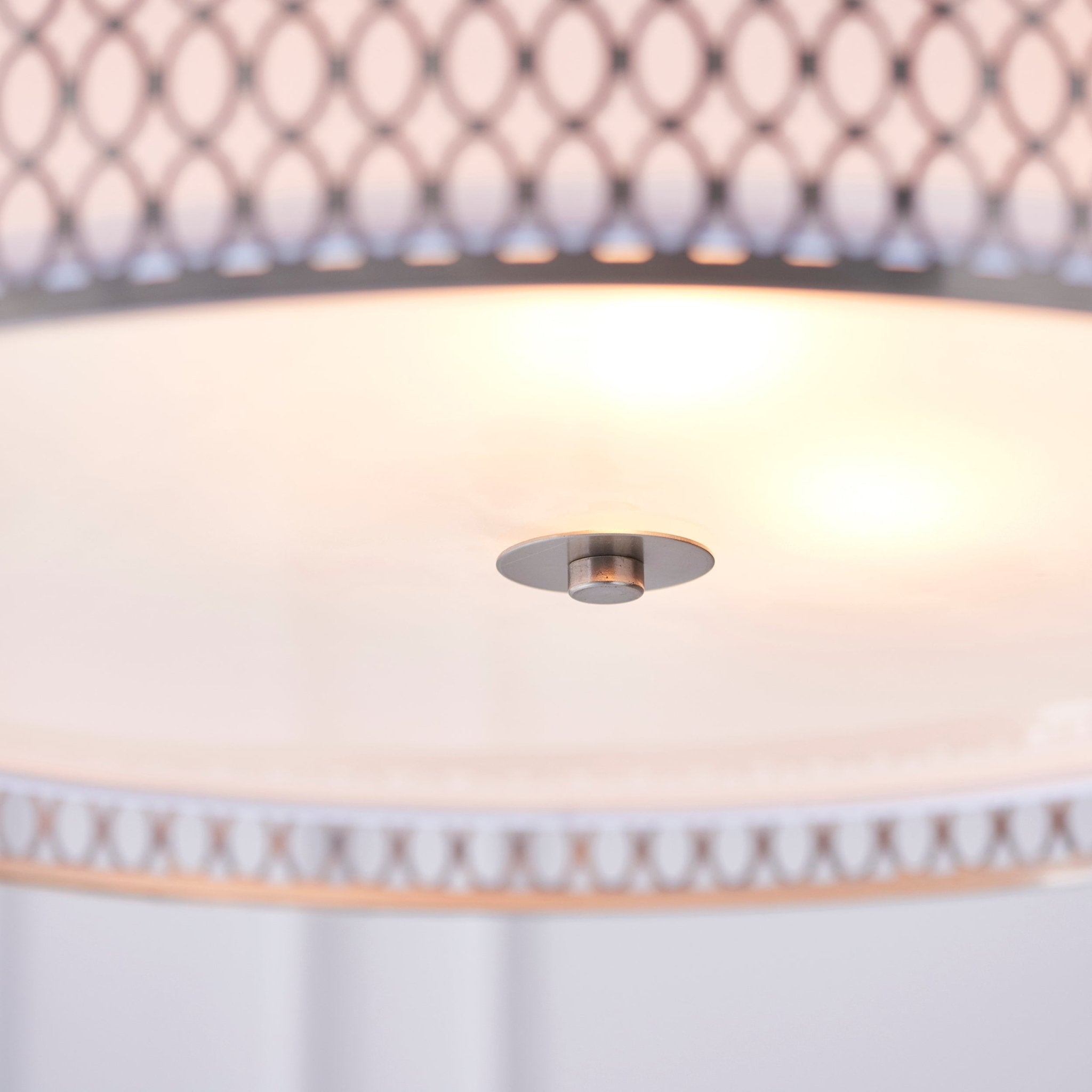 Endon - Cordero Ceiling Pendant Light Fitting with Shade, Diffuser and Metal Honeycomb Trim - Luminosity Designs Ltd